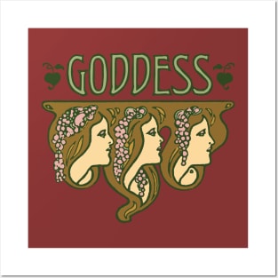 Art Nouveau Goddess Posters and Art